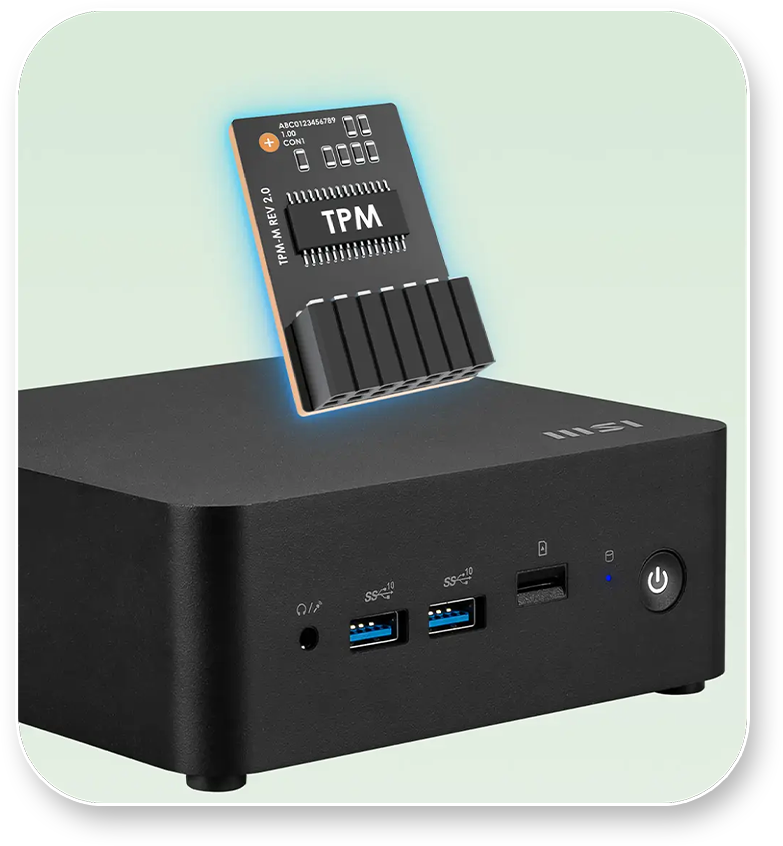 MSI Desktop Computer Cubi NUC 1MG-010US Intel Core 3 100U 8GB DDR5